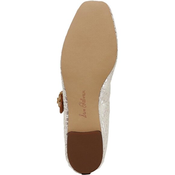 Sam Edelman Womens Floral Crochet Cotton Closed Pointed Toe Ballet Flat Shoes - Picture 4 of 6